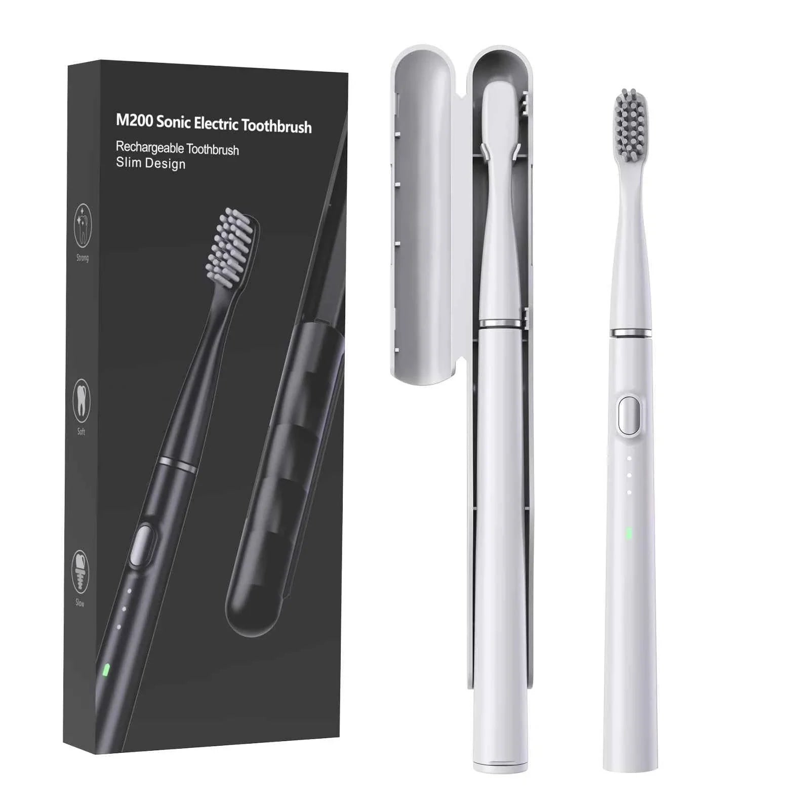 Electric Toothbrush Ultra Thin Intelligent Sonic Electric Toothbrush 3 Operating Modes Type-C Charging Interface Whitening Teeth