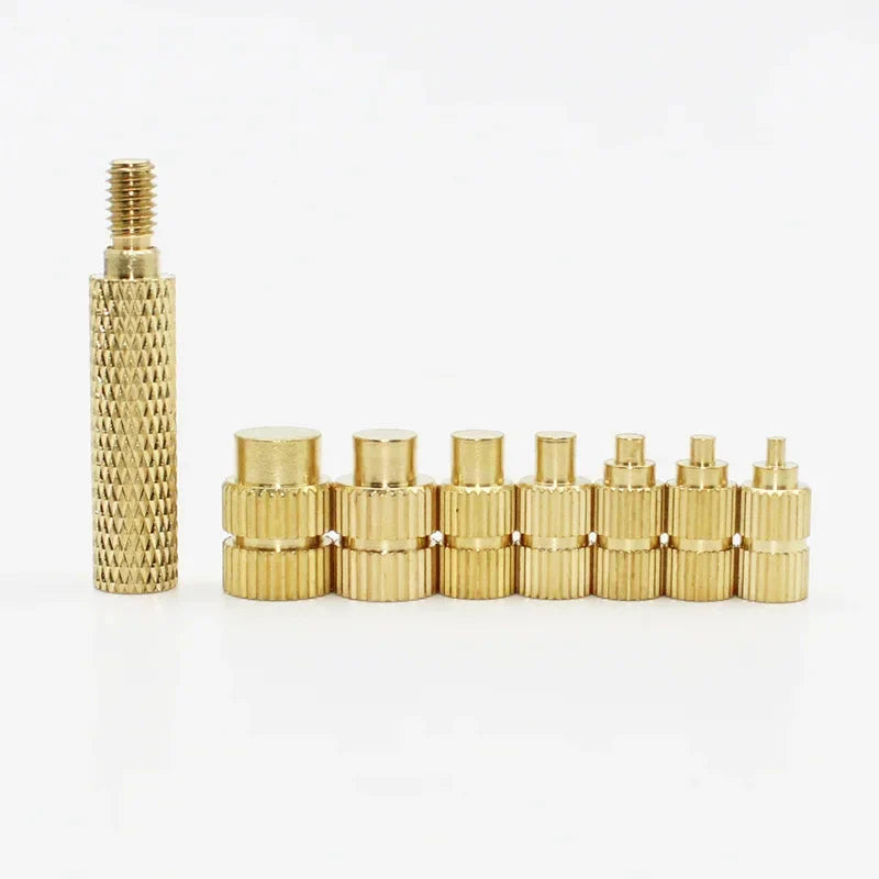420/500Pcs Stainless Steel Heat Insert Nut TS100 Brass Hot Melt Insert Nuts for Welding Internal Thread Head Bolt Insert