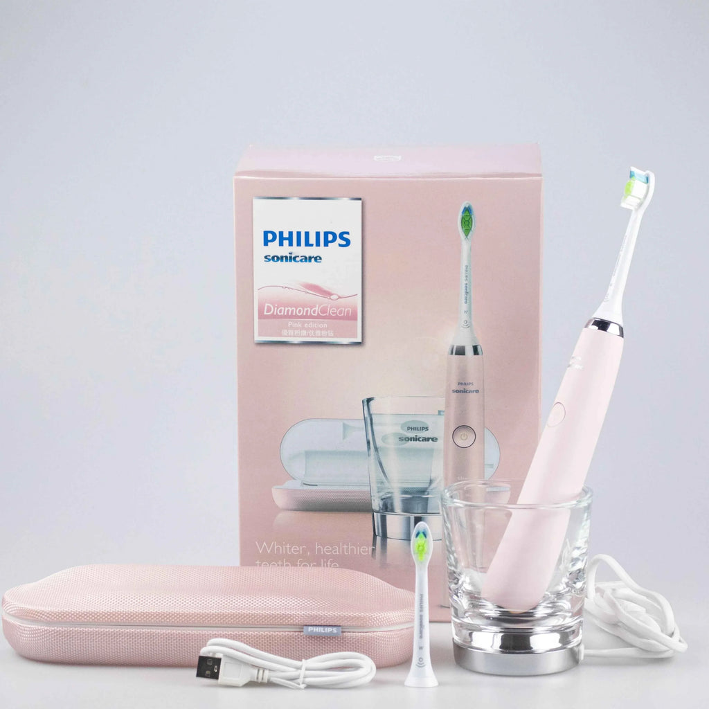 Philips Sonicare Diamond Clean HX9362 Electric Toothbrush Handle,Equipped with a travel charging case and two brush heads