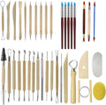 Art Supplies Ceramic Sculpting Tools Wooden Handles Ceramic Clay Pottery Tool Beginner DIY Crafts Wood and Steel Home School Use