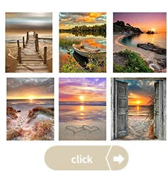 DIY Paint by Numbers Kit for Adults - Natural Scenery & Botanical Canvas Art