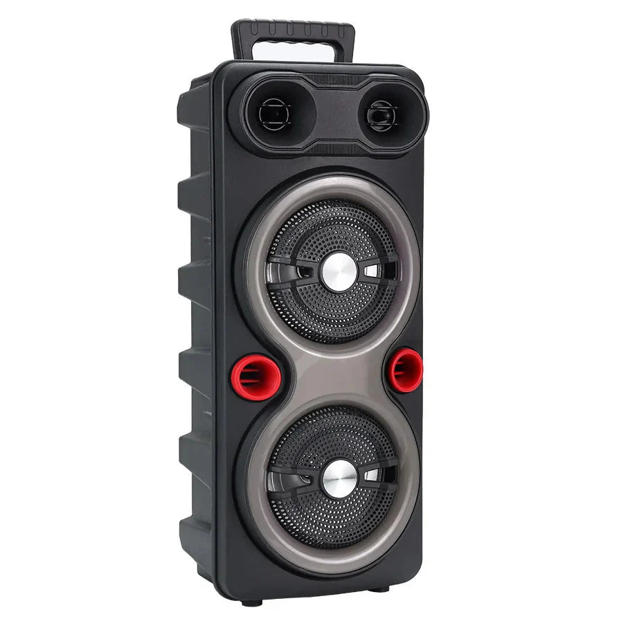 High Power Portable Karaoke Partybox Wireless Bluetooth Dual Speakers Outdooor Heavy Bass Subwoofer 6.5-inch Soundbar