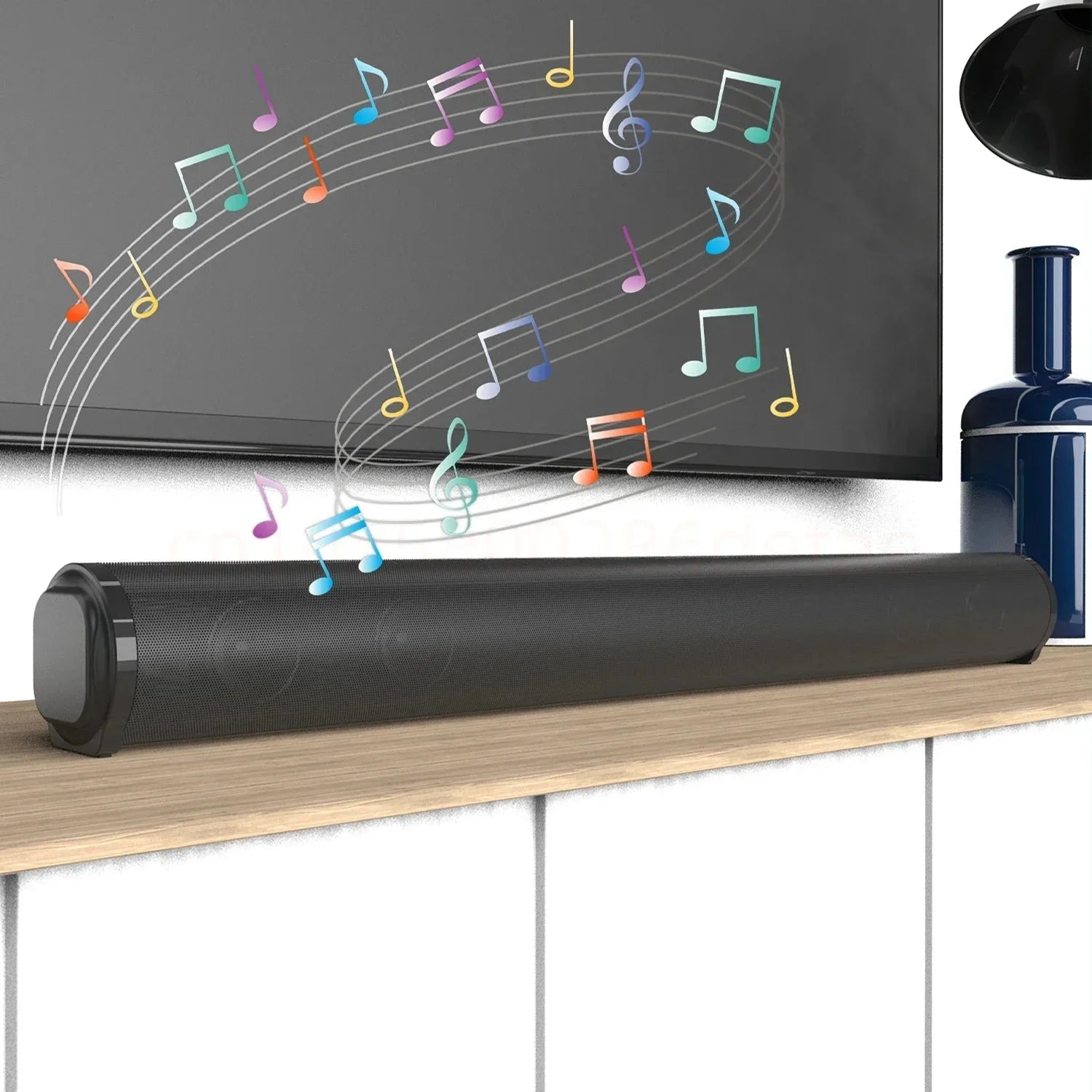 Super Powerful Sound Bar Portable Wireless Bluetooth Speaker Surround Stereo Home TV Sound Box Subwoofer FM Radio Home Theater