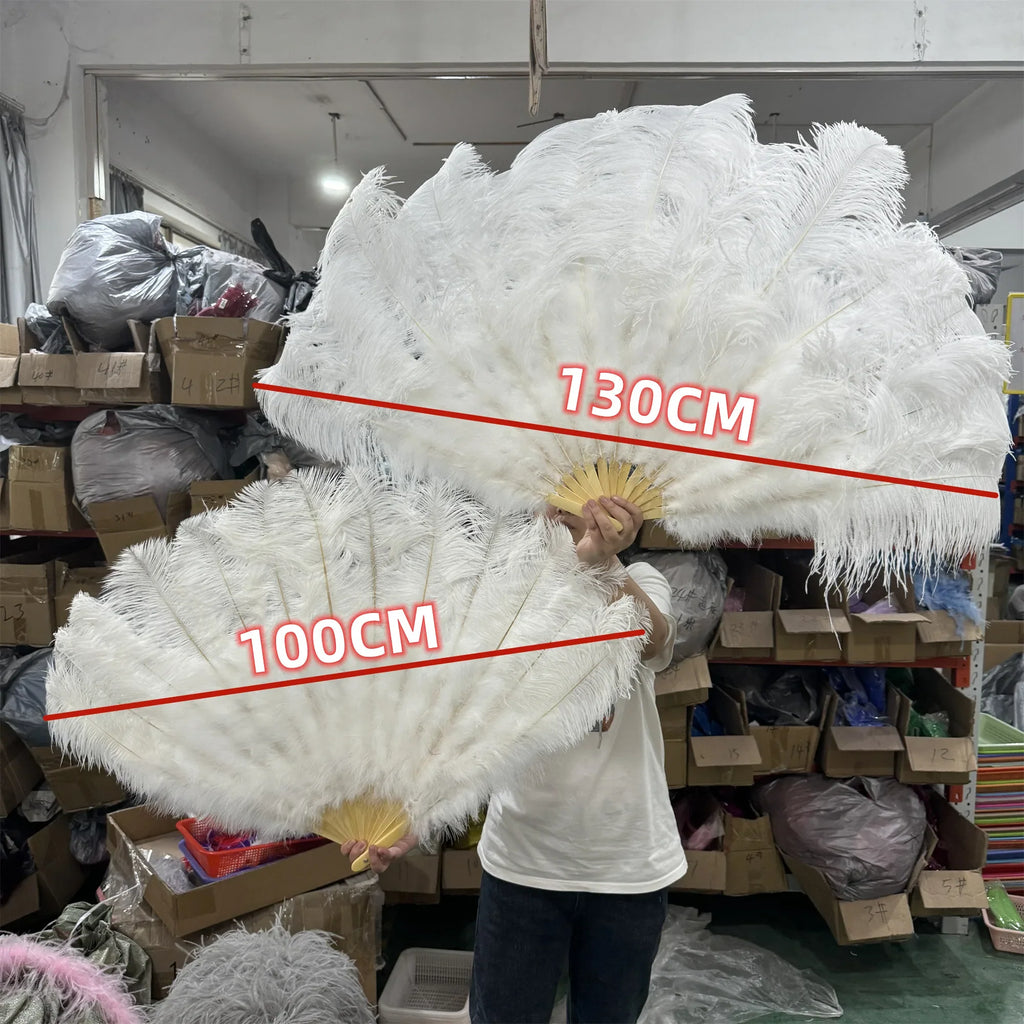 130CM Ostrich Feather Fans