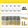 420/500Pcs Stainless Steel Heat Insert Nut TS100 Brass Hot Melt Insert Nuts for Welding Internal Thread Head Bolt Insert