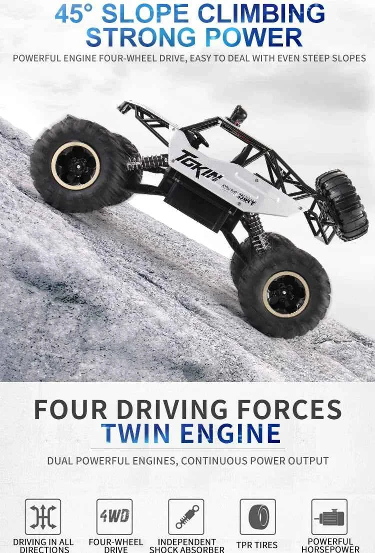 RC Off road Truck 1:12/16 4WD RTR Durable Beginner All Terrain RC Cars High Speed 20Km/h Remote Control Monster Truck Gifts Toys