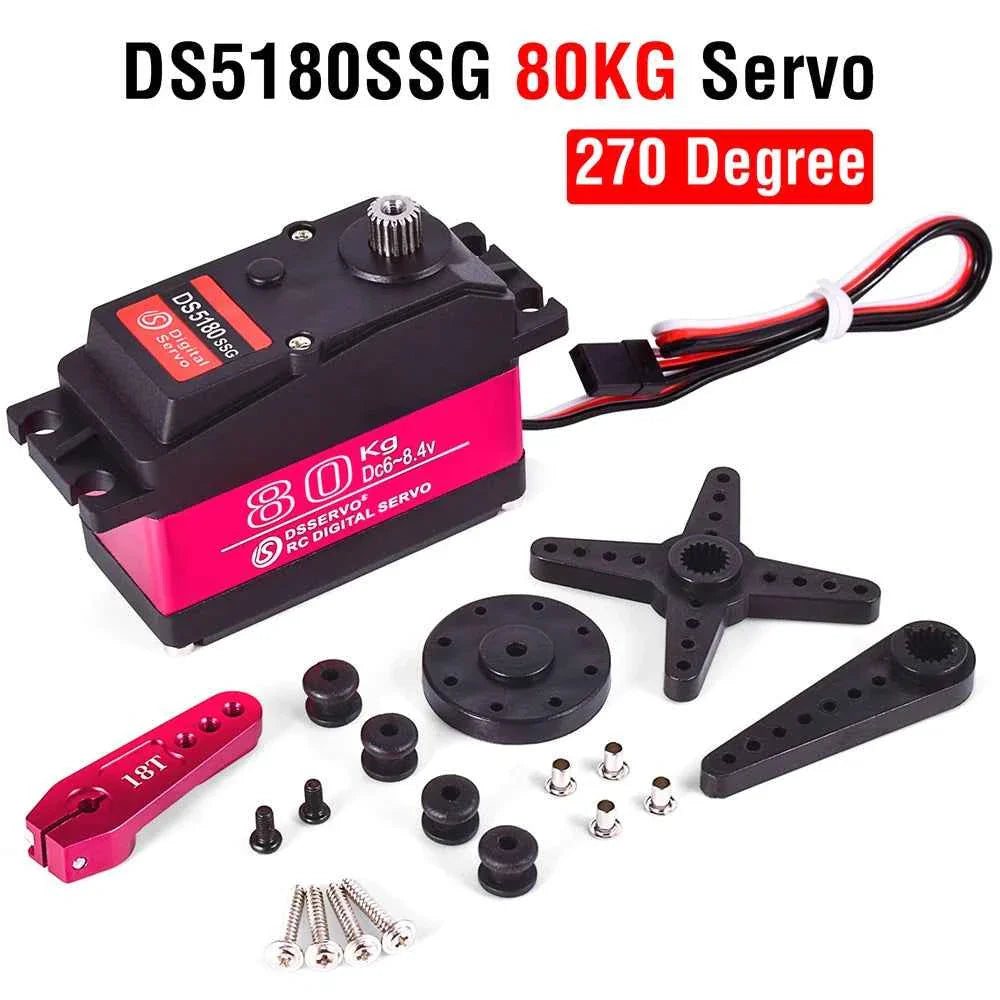 RC Steering Servo High Torque Servo Waterproof 60Kg 80Kg 150Kg 1/5 1/6 servo HV Metal Digital for  HPI Baja 5B SS RC Car