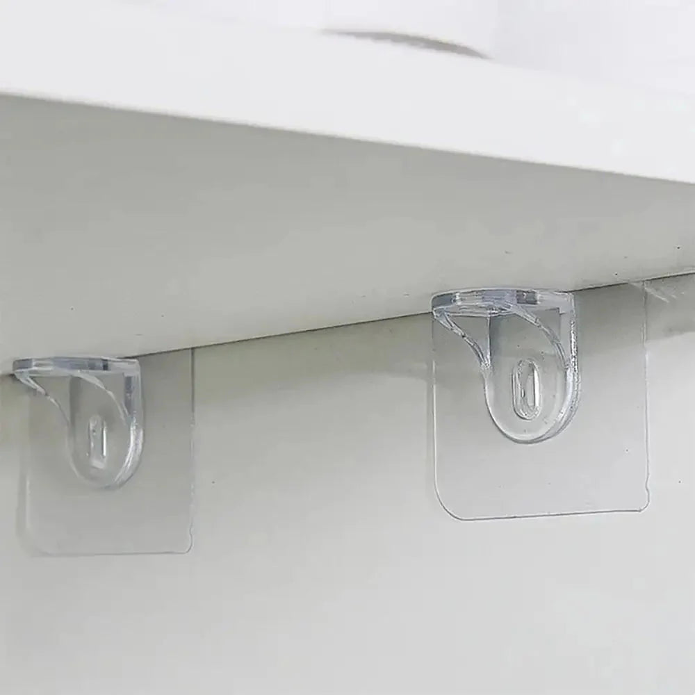 Shelf Support Hooks Punch-Free Closet Cabinet Partition Plate Holder Without Trace Bracket Home Tools For Home Kitchen Bathroom