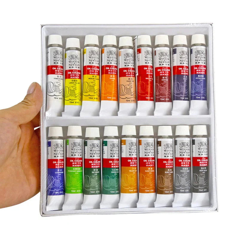 Professional 12/18/24 Colors 12 ML Tube Oil Paints Art For Artists Canvas Pigment Art Supplies Drawing Set
