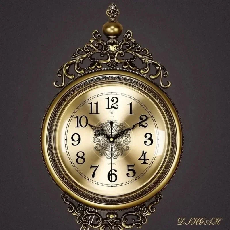 Large Luxury Gold Wall Clock Living Room Silent Creative Swing Wall watches Bedroom Quartz Clocks Wall Home Decor