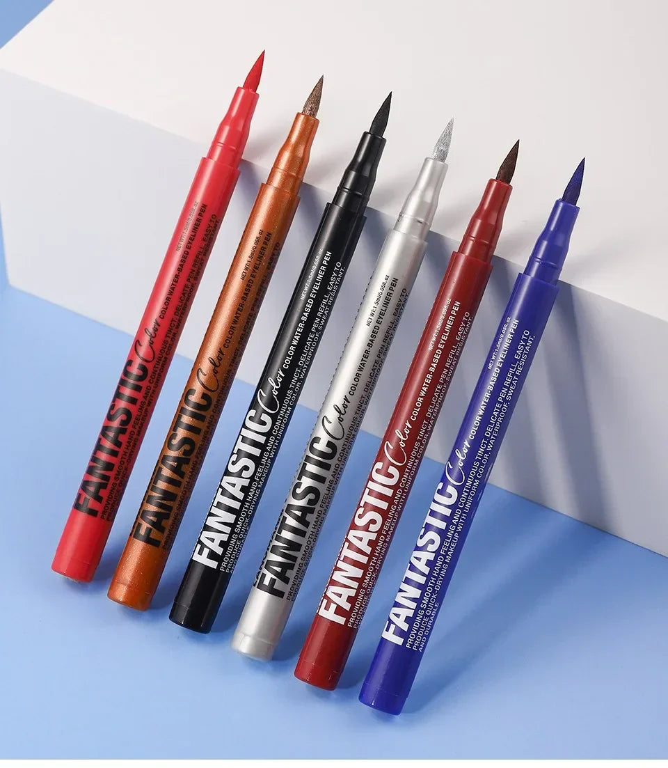 Red Wine Black Waterproof Eyeliner Pencil Untra-fine Liquid Eye Liner Pen Quick Dry Long Lasting Non Smudge Makeup Cosmetics