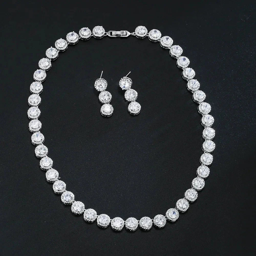 Necklace, Earring Set, Fashionable Accessories, Classic Style, Banquet Gift For Friends