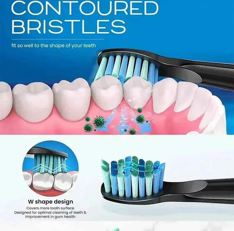 Premium Replacement Brush Heads - Compatible with Fairywill/Seago FW-507/508/515/551/917/959 - Dupont Bristles 5-10Pcs
