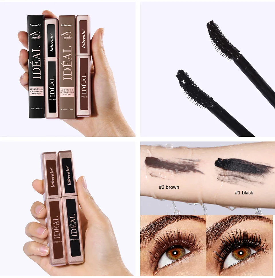 Black Waterproof Mascara Lengthening Eyelash Extension Eye Lashes Brush Beauty Curling Mascara Korean Cosmetics Long-wearing