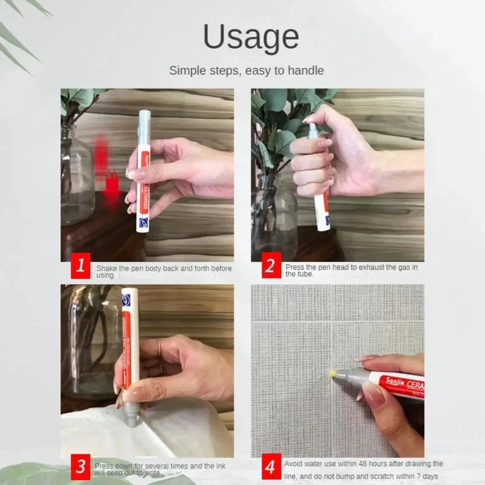 Crafts Painting Grout Art Supplies Wall Pen Waterproof Drawing Bathroom Paint Markers Accessories Pens Decoration Tile Floor By