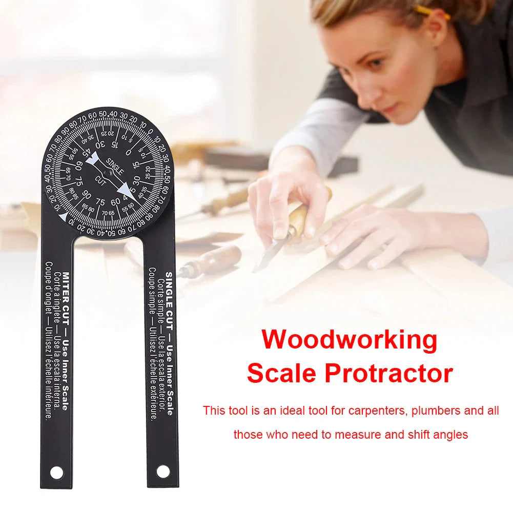 Professional Miter Saw Protractor Angle Finder Precision Miter Angle Finder for Carpenters Plumbers Bevel Protractor Woodworking