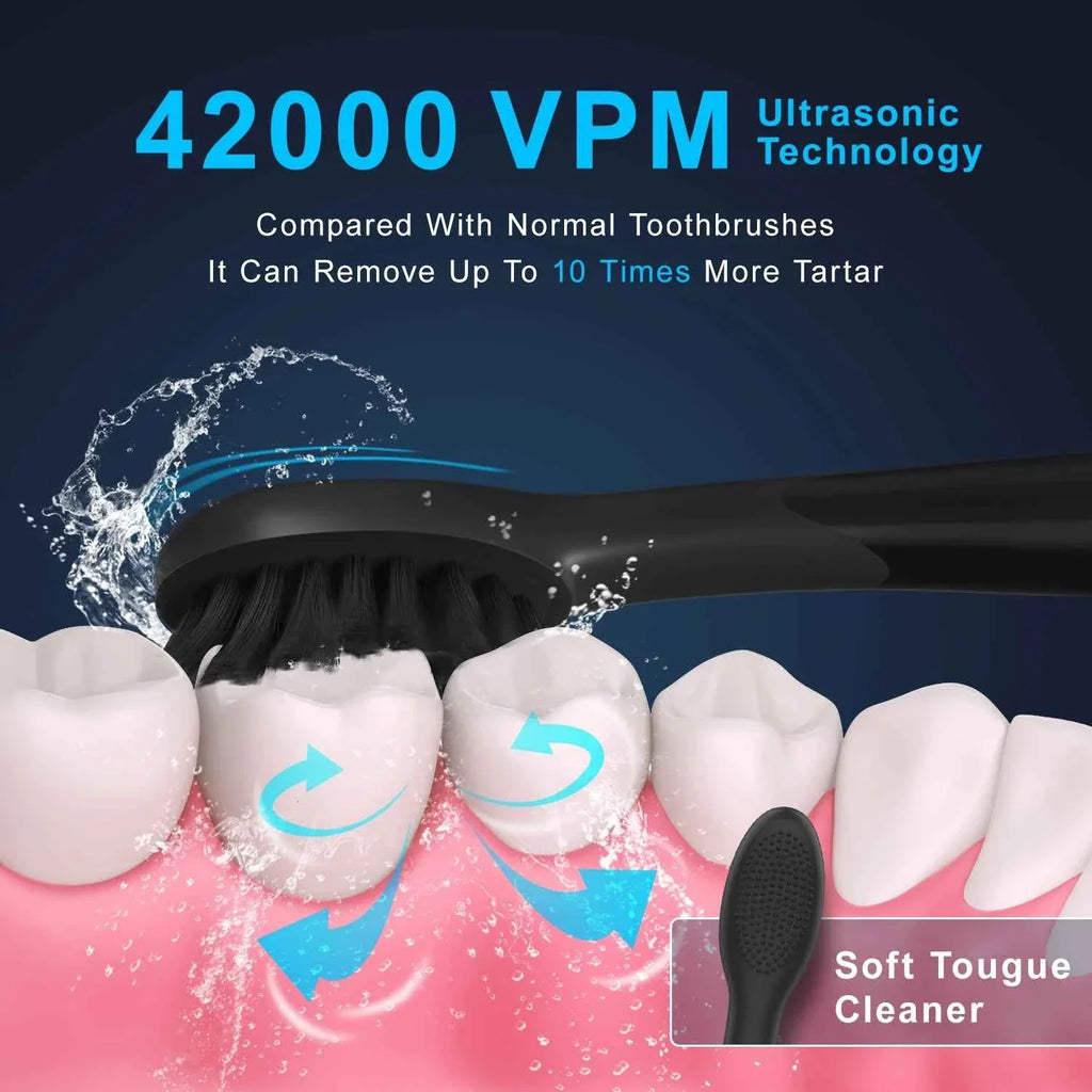 Seago Electric Toothbrush Two-engines Magnetic Core Oral Care Smart Adult Timer Brush Waterproof Brushes SG540