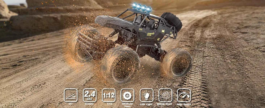 RC Off road Truck 1:12/16 4WD RTR Durable Beginner All Terrain RC Cars High Speed 20Km/h Remote Control Monster Truck Gifts Toys
