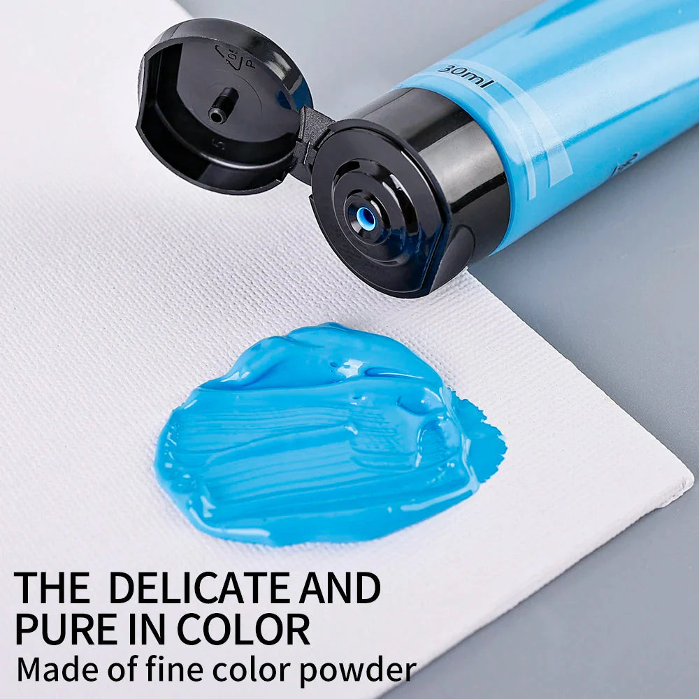 30ml Acrylic Paint for Wall Painting Waterproof And Sun Resistant Art Student Painting Materials Textile DIY Graffiti