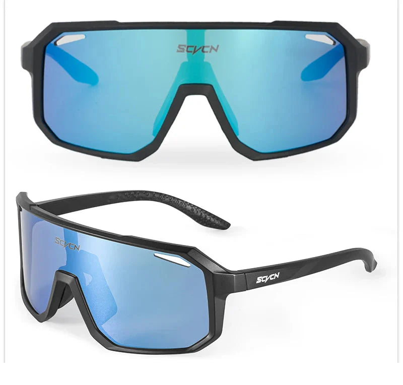 SCVCN Cycling Glasses Bike Mountain Bicycle Hiking Camping Golf UV400 Sunglasses Sport Protection Glasses for Men Women Baseball
