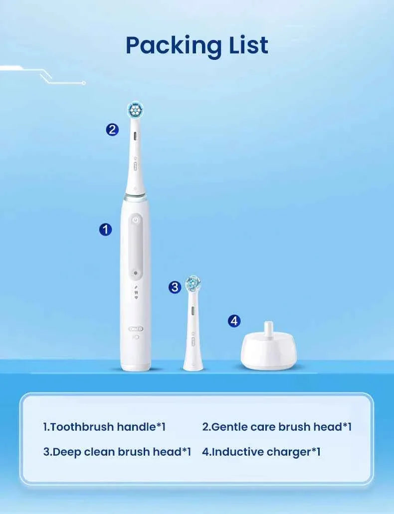 Oral B iO3 Plus Electric Toothrush IO Magnetic TECH Rechargeable 3 Cleaning Modes Dental Care iO Series 3 Smart Tooth Brush