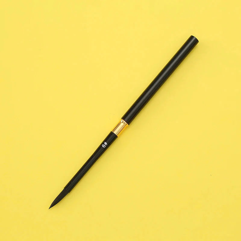 Round tip detachable Travel Paintbrush, Student Painting Graffiti paintbrush Watercolor gouache Painting Beginner art set
