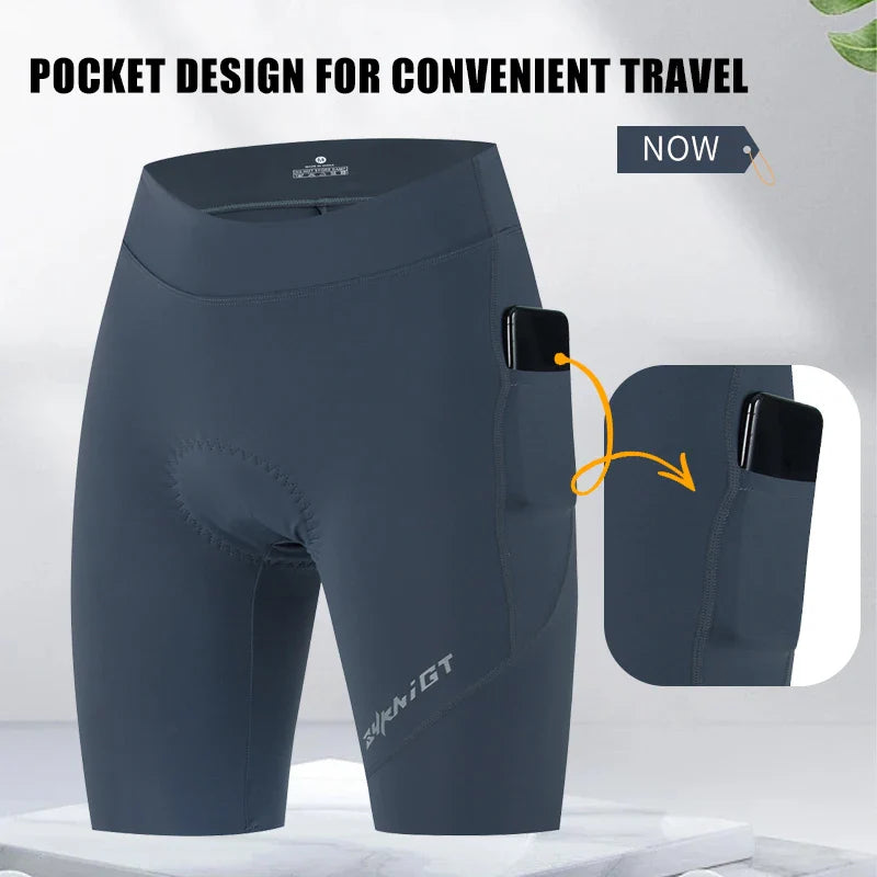 ZYKNIGT Women's Pro Summer Cycling Bib Shorts - High-Performance Free-Cut Hems & Breathable Quick-Dry Compression