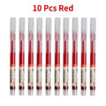 10Pcs/set High Quality Needle Type Gel Pens Straight Liquid Ballpoint Pen Kawaii Stationery School Office Supplies Writing