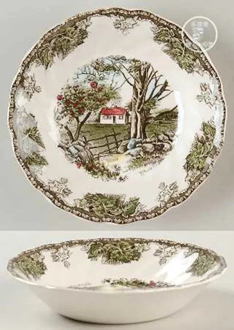British Friendship Village series, decorative plates, Western food plates