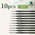 10pcs Marie's Miniature Model Synthetic Paintbrushes Kit,Micro Detail Brush Set for Acrylic,Oil,Watercolor,Paint by Number