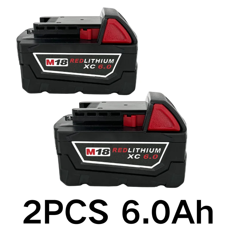 For Milwaukee M18 9000mAh 18V Li-ion Replacement Battery M18B12 For Milwaukee 18V Tool 9.0Ah Rechargeable Battery 6A Charger