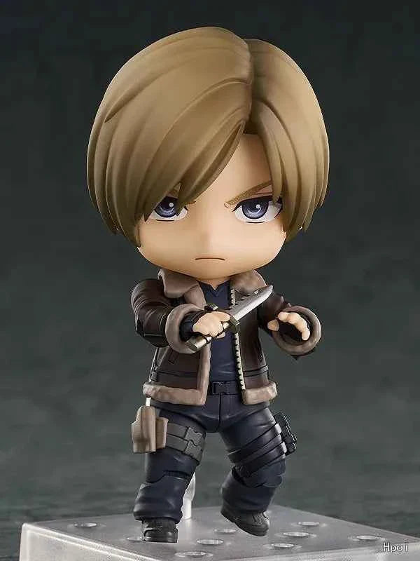 Aixlan #2337 Leon Scott Kennedy Figure 10cm Q Version Cute PVC Action Figure Amine Birthday Gift Collectible Figurine
