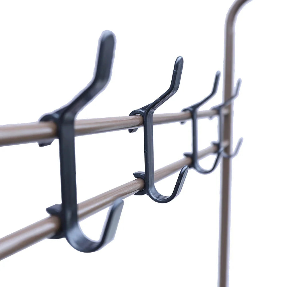 Independent Hanger Brown Metal Shoe Hanger 4 Hooks Clothes Rack Clothes Hangers Coat Hanger Stand Wardrobe Stand