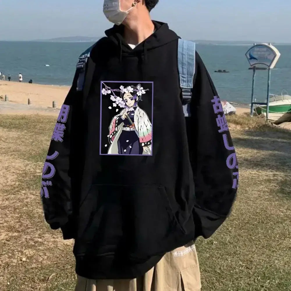 Demon Slayer Kamado Nezuko Oversize Anime Hoodie Streetwear