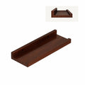 Space Saving Wooden Floating Shelf Minimalist Style Decorative Display Stand Rustic Bookshelf Organizer Living Room