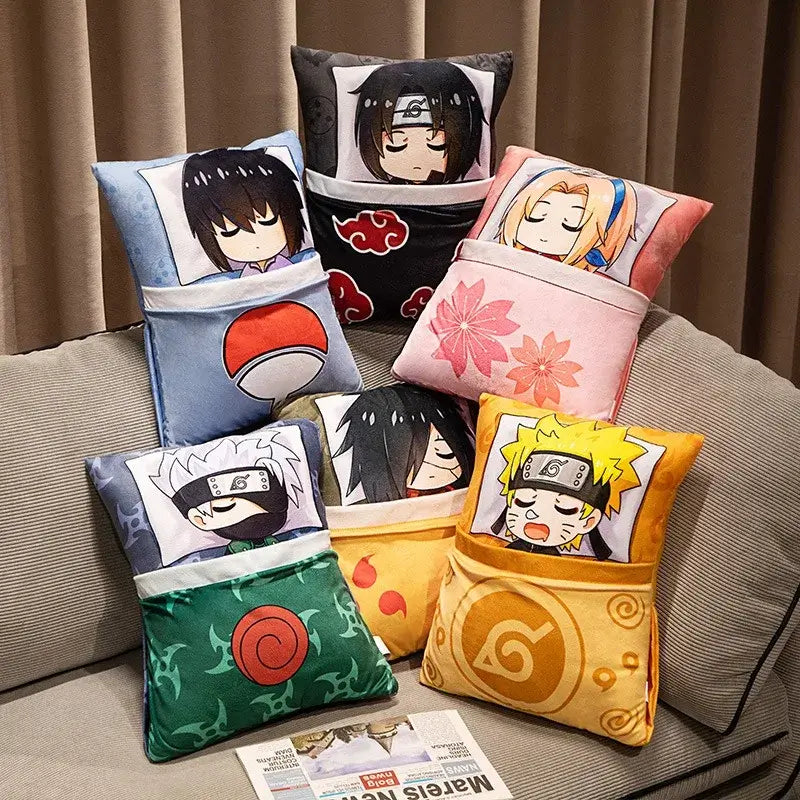 Naruto Anime Plush Pillow: Kakashi & Naruto Soft Doll Toy