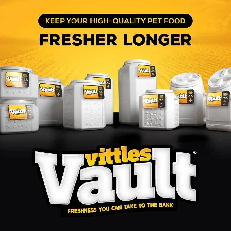 Vittles Vault Pet Food Storage Containers - Sealed Dog and Cat Food Storage Container, Fits up to 50lbs, Made in the USA