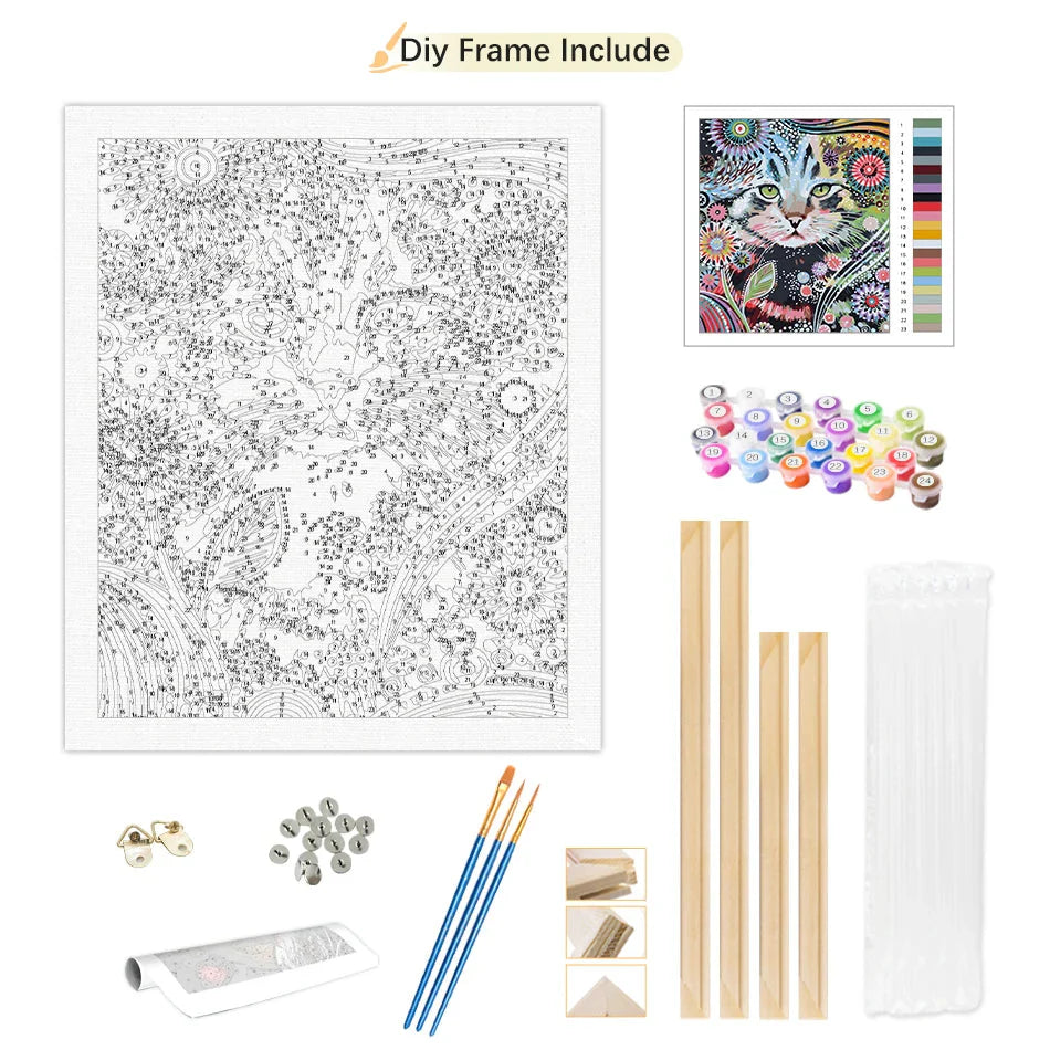RUOPOTY Paint By Number Kit On Canvas For Adults Scenery Oil Acrylic Painting Home Decoration Gifts