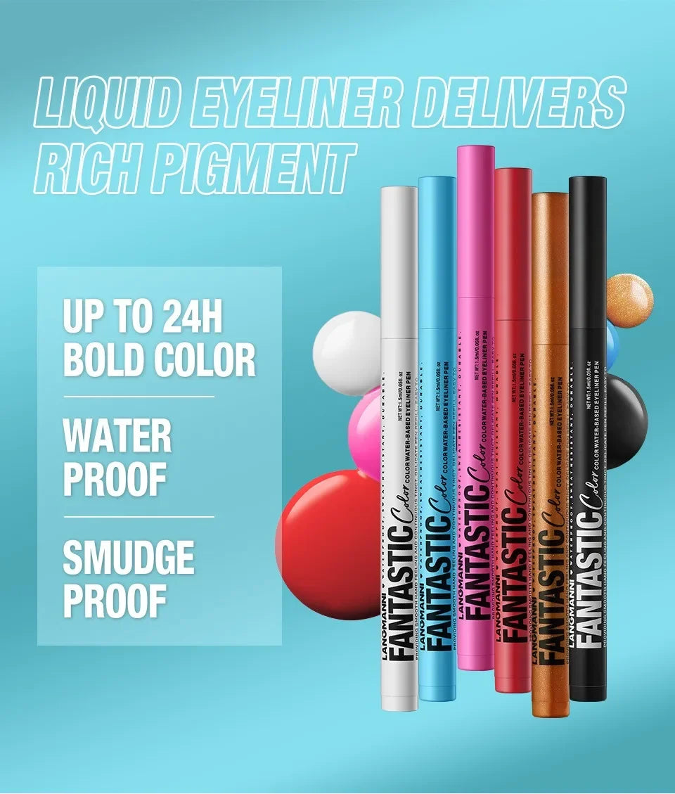 Red Wine Black Waterproof Eyeliner Pencil Untra-fine Liquid Eye Liner Pen Quick Dry Long Lasting Non Smudge Makeup Cosmetics