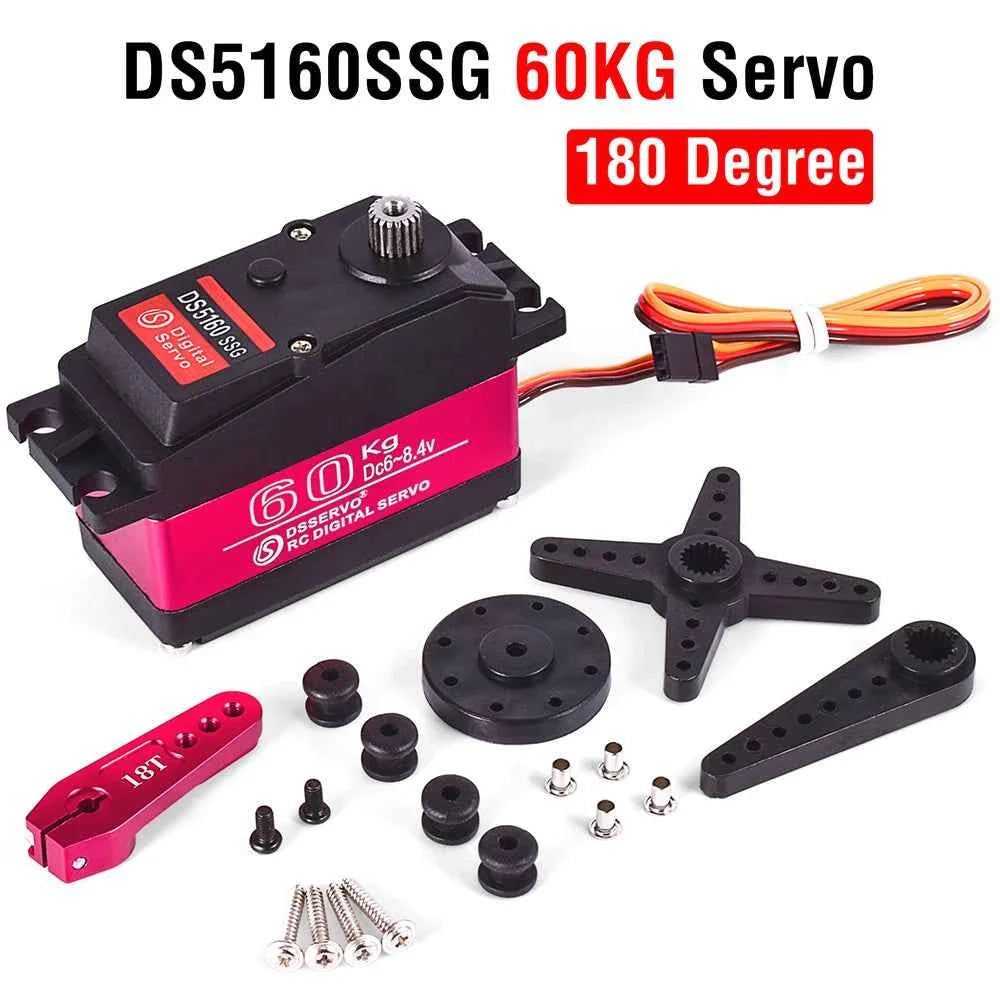 RC Steering Servo High Torque Servo Waterproof 60Kg 80Kg 150Kg 1/5 1/6 servo HV Metal Digital for  HPI Baja 5B SS RC Car
