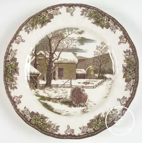 British Friendship Village series, decorative plates, Western food plates