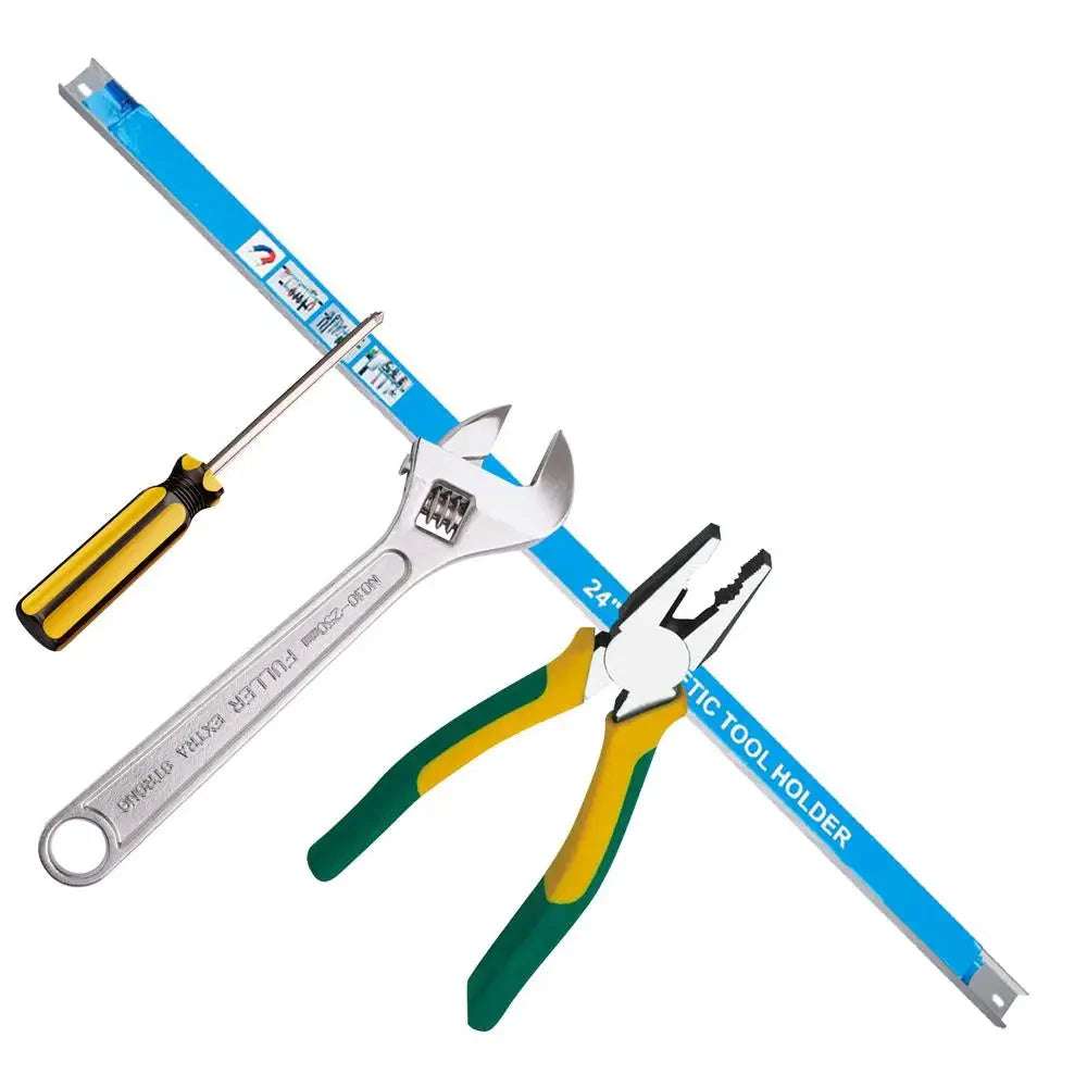 Magnetic Tool Holder Heavy Duty Tool Bar Space Saving Metal Organizer Rack Tool For Workshop Garage Home 8,12,18,20inch
