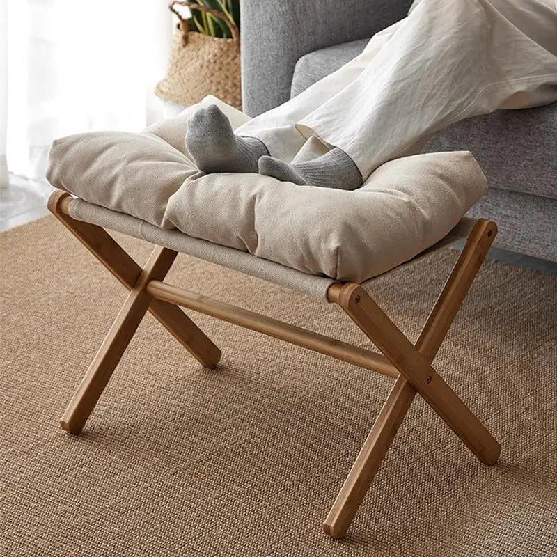 Velvet Footstool Velvet Footstool Ottoman Small Footrests Foot Stool Leg Rest High Padded Stool Seat For Bedroom Living Room