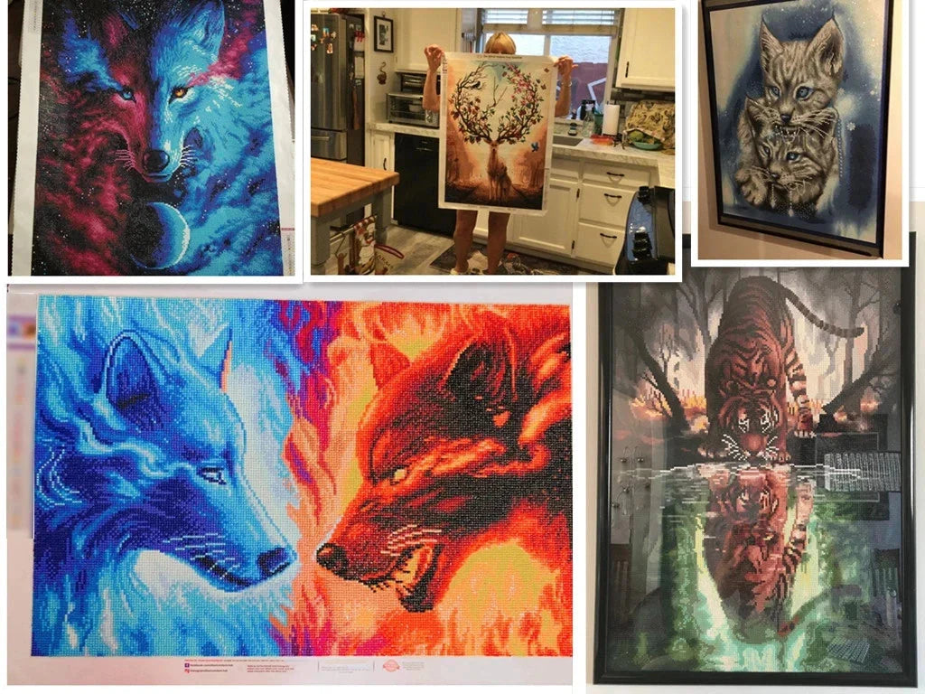 Animal Diamond Painting Graffiti Rhinestone Embroidery Dog Mosaic Cross Stitch Children Gift Art Handmade Home Decoration