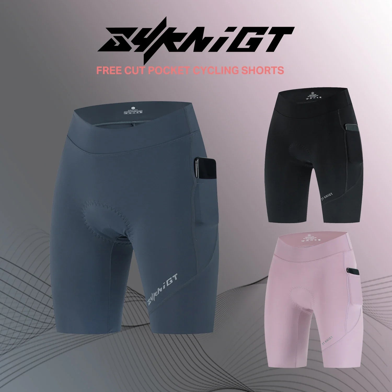 ZYKNIGT Women's Pro Summer Cycling Bib Shorts - High-Performance Free-Cut Hems & Breathable Quick-Dry Compression