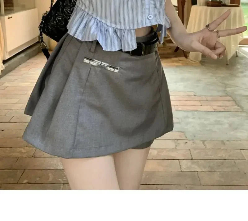 Bow-rinked Striped Shirt for Women Summer French Sweet and Spicy Puff Sleeve Shirt Short Short Sleeve Top