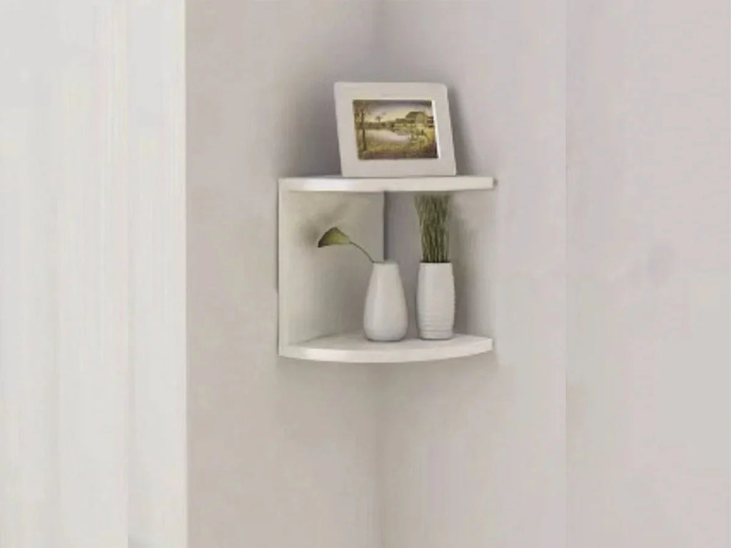 Corner Shelf - 5/2-Tier Corner Floating ShelvesWall Easy Assemble Wall Corner Shelves Bedrooms Living Room Decorations Bookcase