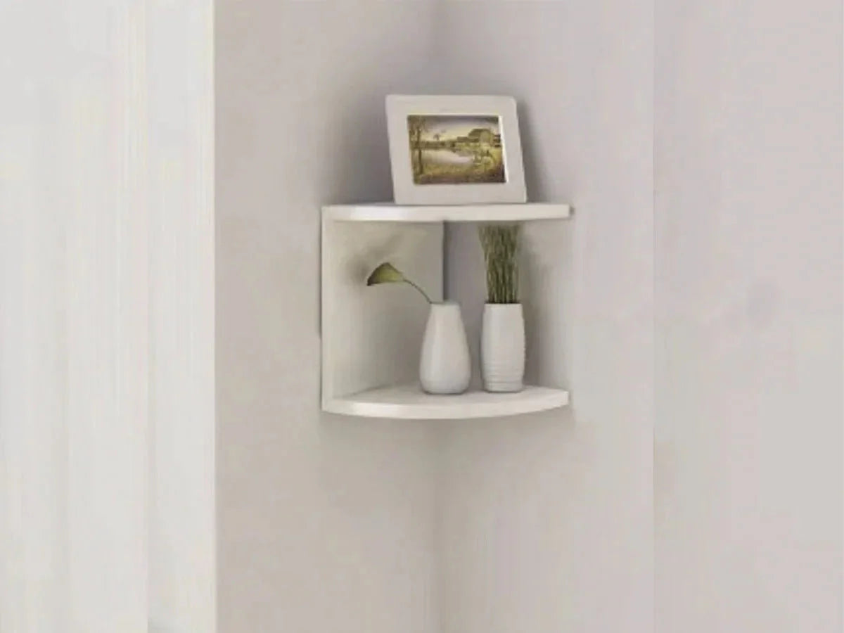 Corner Shelf - 5/2-Tier Corner Floating ShelvesWall Easy Assemble Wall Corner Shelves Bedrooms Living Room Decorations Bookcase