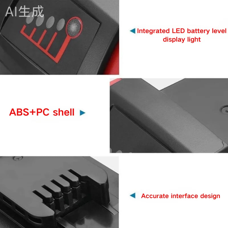 For Milwaukee M18 9000mAh 18V Li-ion Replacement Battery M18B12 For Milwaukee 18V Tool 9.0Ah Rechargeable Battery 6A Charger