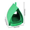 House Bird Feeder Open Design Station Hut Shape Hangable Mounted Small Hummingbird Feeder for Outside Garden Winter Balcony
